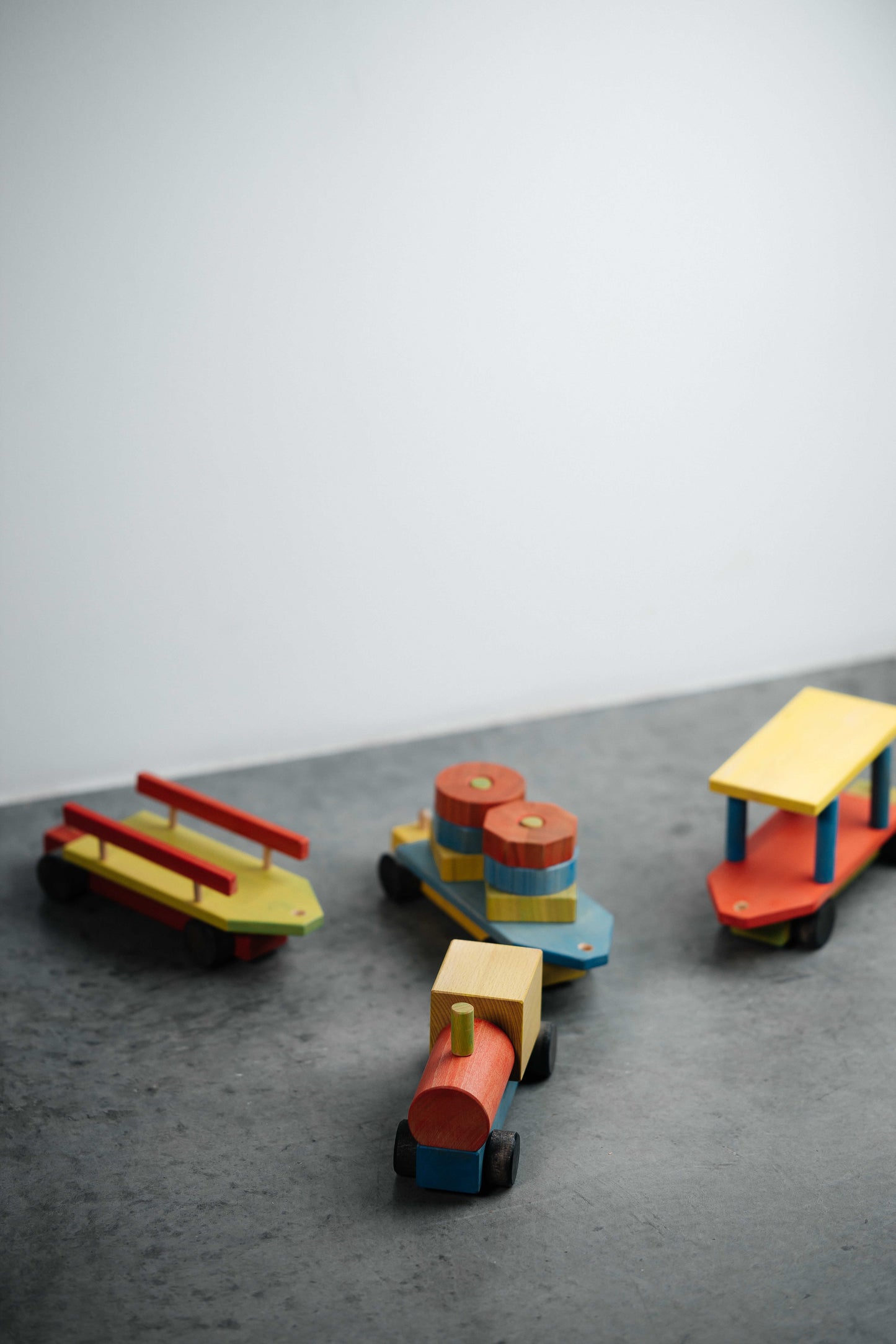 Wooden Toy Train (Colored)