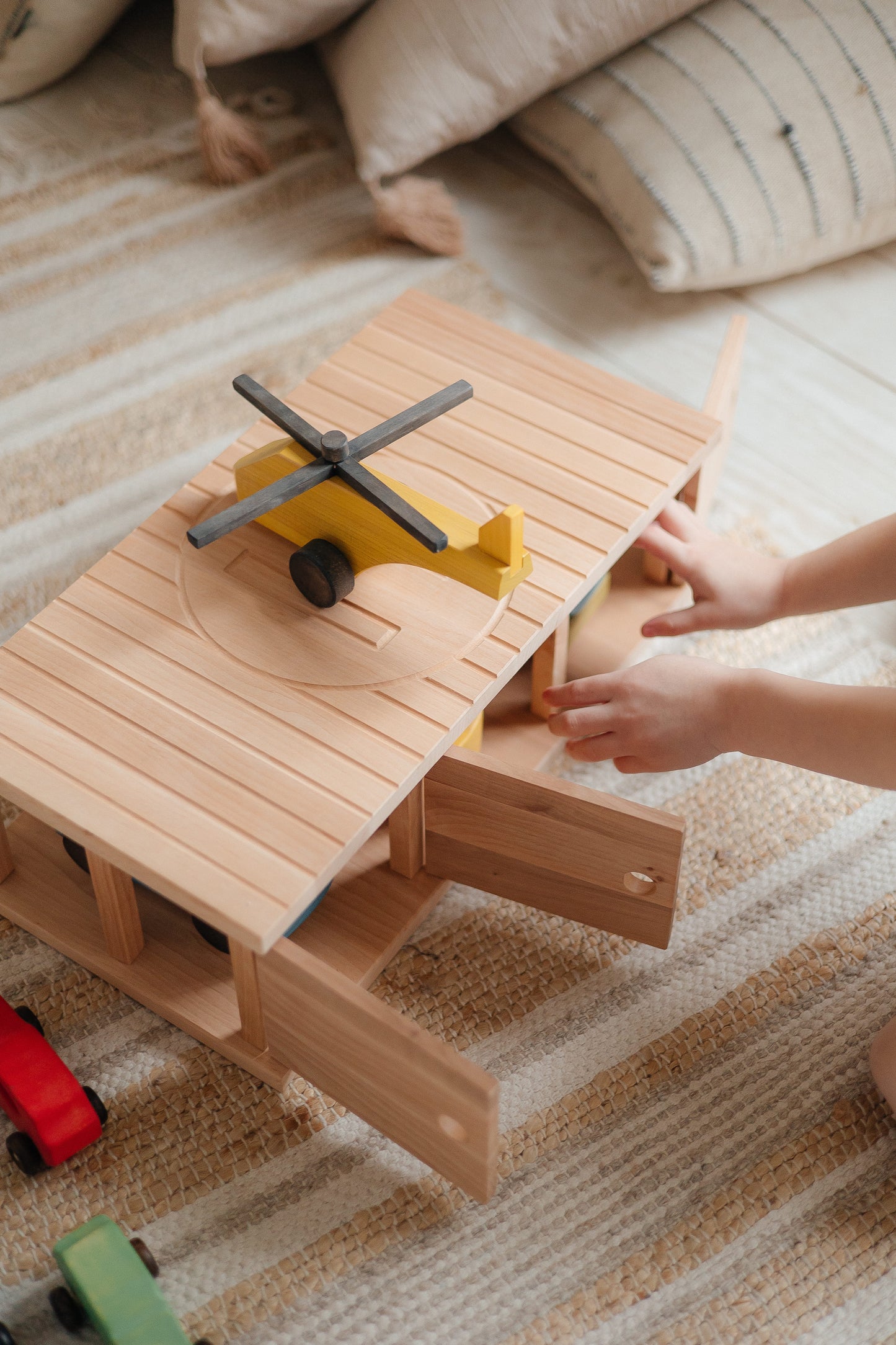 Garage Play Set with Helicopter