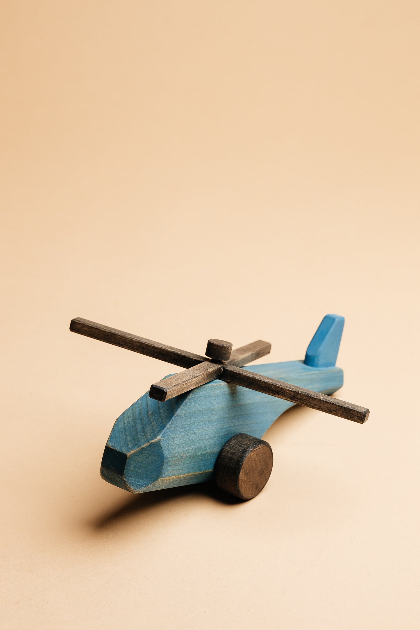 Wooden Toy Helicopter (yellow)