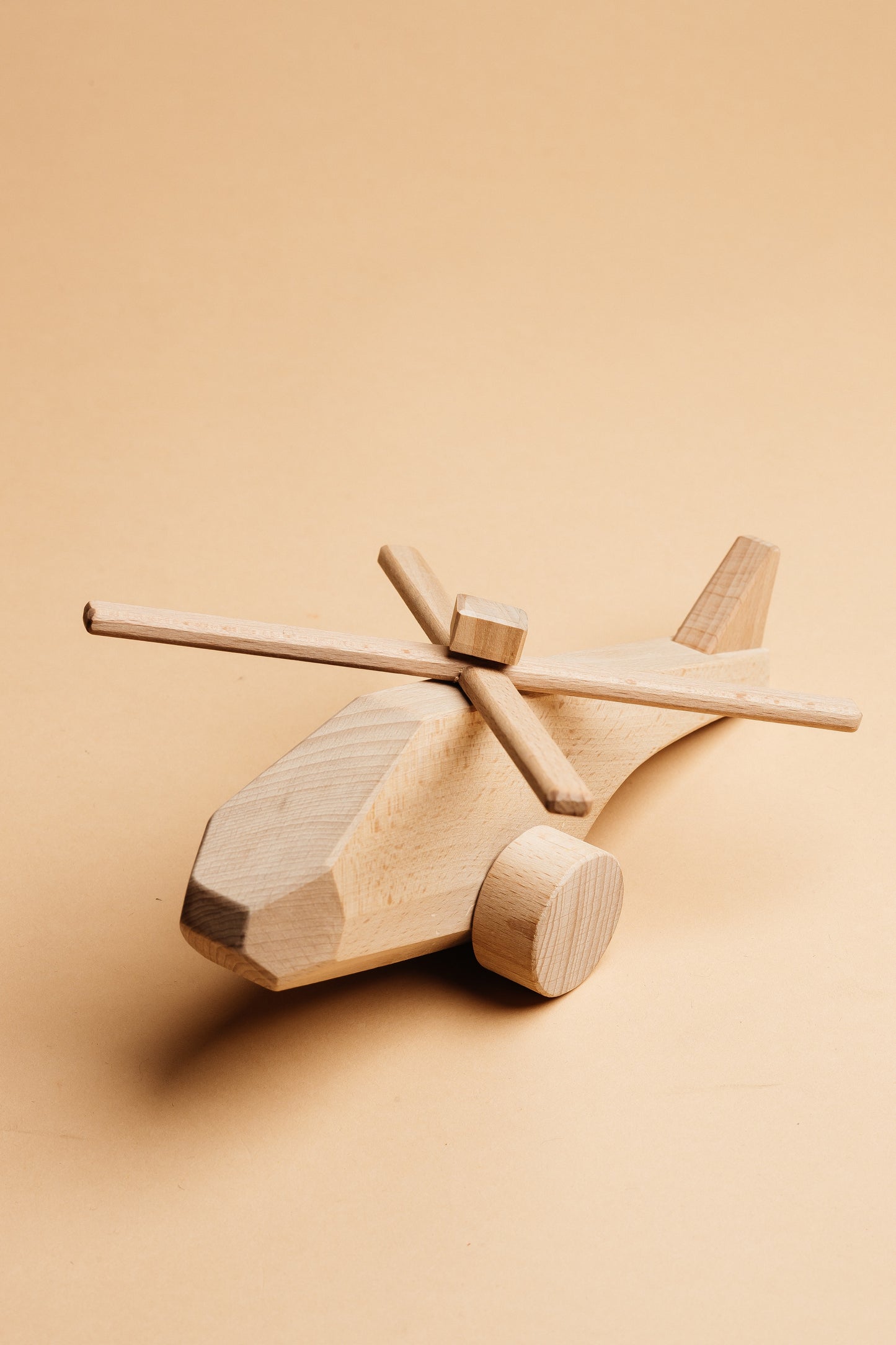 Wooden Toy Helicopter (yellow)