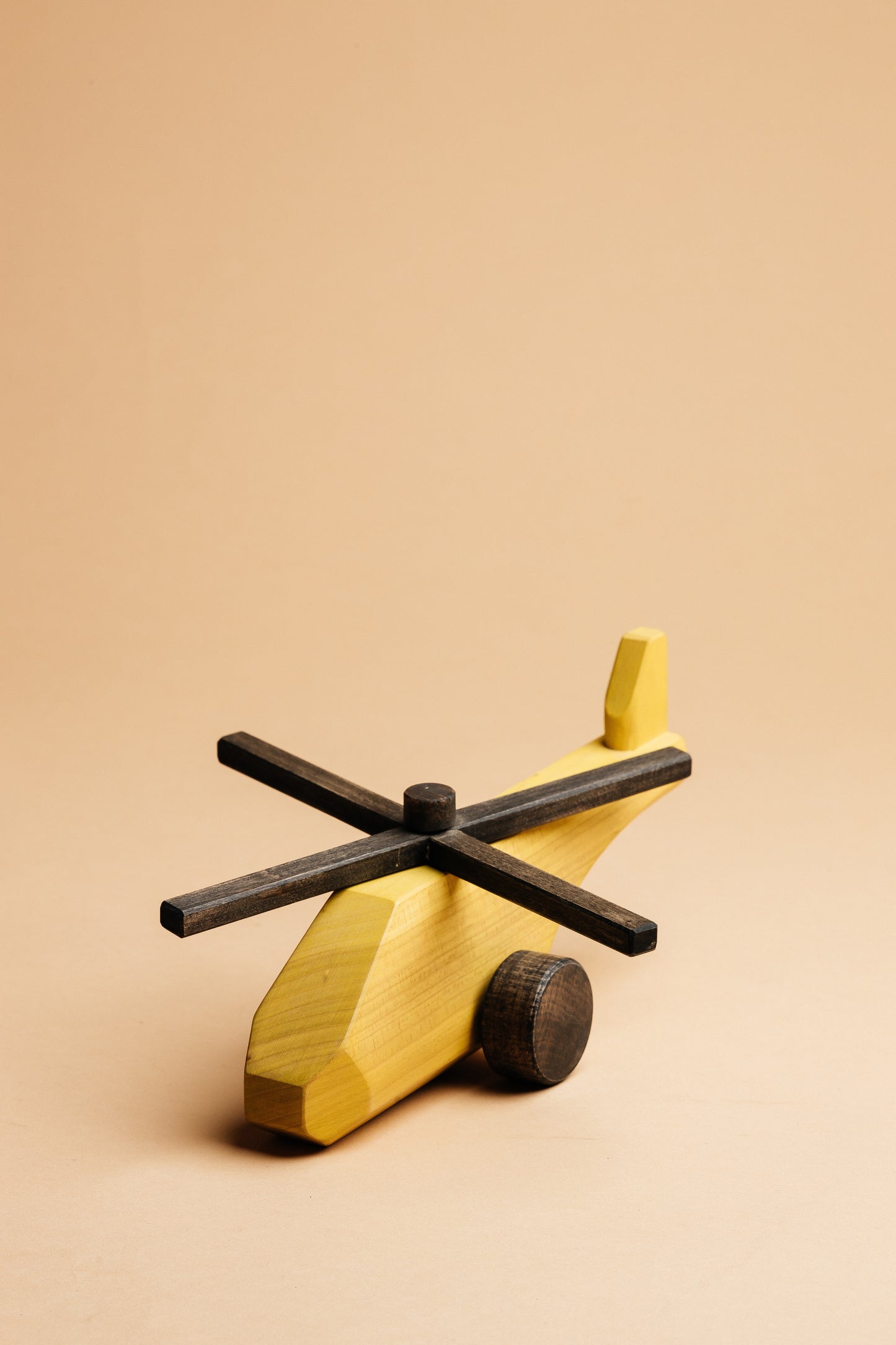 Wooden Toy Helicopter (yellow)